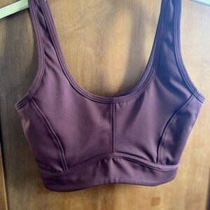 Women's Supportive Plum Sports Bra